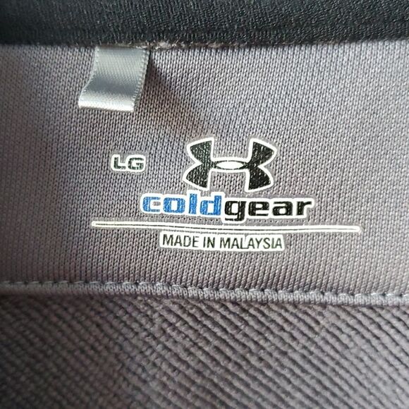 UNDER ARMOUR QUARTER ZIP CONGRESSIONAL COUNTRY CLUB GRAY BLACK MEN'S LARGE GOLF - Picture 4 of 8
